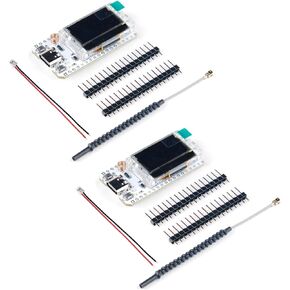 2 Sets 915MHZ IoT LoRa32 V3 Development Board SX1262 Type-C 0.96 Inch OLED Display Module Integrated WiFi and Bluetooth + 2dBi GSM IPX IPEX 1.13 UF.L Antenna
