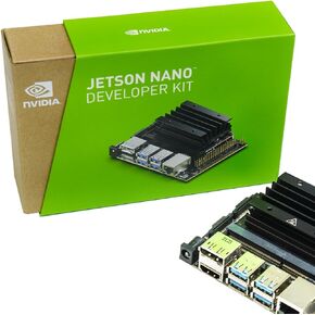 Yahboom Jetson Nano N-VIDIA Official Development Board with Aluminum Alloy Case IMX219 Camera 7in Touch ScreenDeveloper Kit Provide ROS Programming Courses (Jetson Nano BO1 Developer Luxurious Kit)