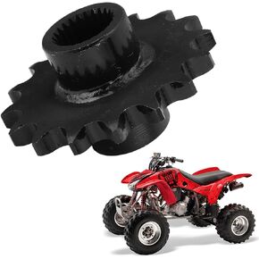 530 Chain 16T Front Sprocket, Front Sprocket, Black Steel Pinion High Strength Part for Gy6 150cc‑200cc ATV Quad Go Kart