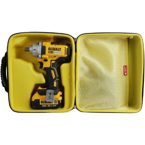 Hermitshell Hard Travel Case for DEWALT DCF899P1 / DCF899HB / DCF899B / DCF899P1 / DCF883B / DCF890B / DCF894HB / DCF880B 20V MAX XR Impact Wrench Kit (Case for Drill + Battery Pack + Charger)