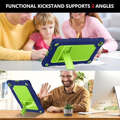 for Walmart Onn 10.4 Tablet Pro 2023 (Model:100110603) Case,Shockproof Kids Friendly Rugged Hybrid Case(with Kickstand) for Walmart Onn 10.4" Tablet Pro 2023(Model:100110603) (Navy/Green) in Kuwait