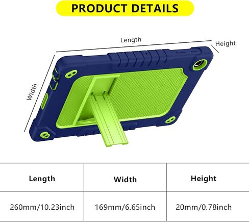 for Walmart Onn 10.4 Tablet Pro 2023 (Model:100110603) Case,Shockproof Kids Friendly Rugged Hybrid Case(with Kickstand) for Walmart Onn 10.4" Tablet Pro 2023(Model:100110603) (Navy/Green) in Kuwait