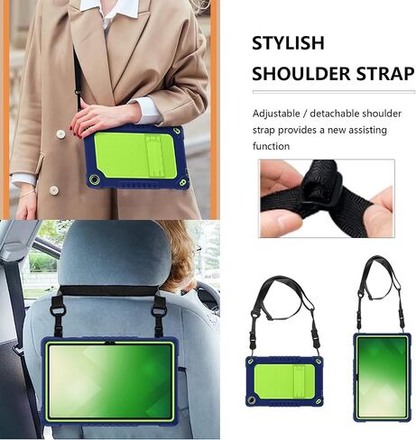 for Walmart Onn 10.4 Tablet Pro 2023 (Model:100110603) Case,Shockproof Kids Friendly Rugged Hybrid Case(with Kickstand) for Walmart Onn 10.4" Tablet Pro 2023(Model:100110603) (Navy/Green) in Kuwait