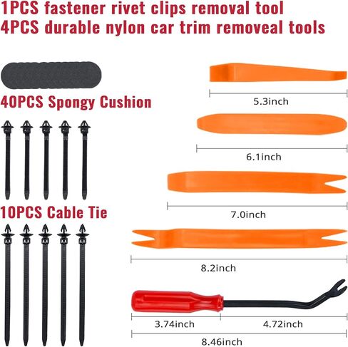 910Pcs Car Retainer Bumper Clips and Fastener Remover Kit 25 Sizes Auto Push Pin Rivets Door Trim Panel Clips for GM Ford Toyota Honda Acura Chrysler in Saudi Arabia