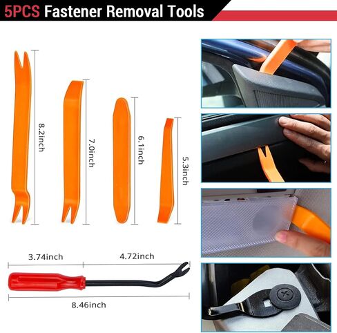 910Pcs Car Retainer Bumper Clips and Fastener Remover Kit 25 Sizes Auto Push Pin Rivets Door Trim Panel Clips for GM Ford Toyota Honda Acura Chrysler in Saudi Arabia