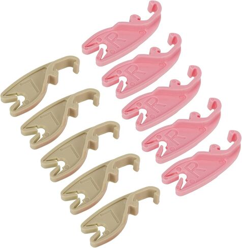 10pcs / 5 Sets Door Lock Pawl Retainer Clips for Ford Taurus & Sable 1986-On for Lincoln for Mercury E6DZ-5421971-A & E6DZ-5421970-A Fastener Clips Left & Right Side Light Brown & Pink Nylon in Saudi Arabia