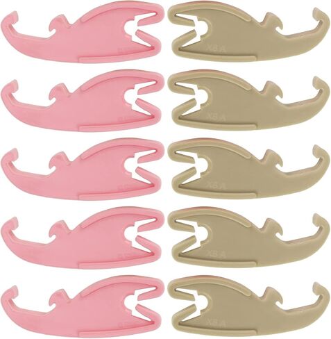 10pcs / 5 Sets Door Lock Pawl Retainer Clips for Ford Taurus & Sable 1986-On for Lincoln for Mercury E6DZ-5421971-A & E6DZ-5421970-A Fastener Clips Left & Right Side Light Brown & Pink Nylon in Saudi Arabia