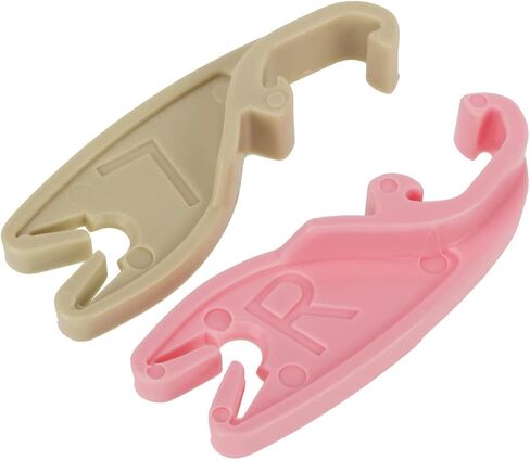 10pcs / 5 Sets Door Lock Pawl Retainer Clips for Ford Taurus & Sable 1986-On for Lincoln for Mercury E6DZ-5421971-A & E6DZ-5421970-A Fastener Clips Left & Right Side Light Brown & Pink Nylon in Saudi Arabia
