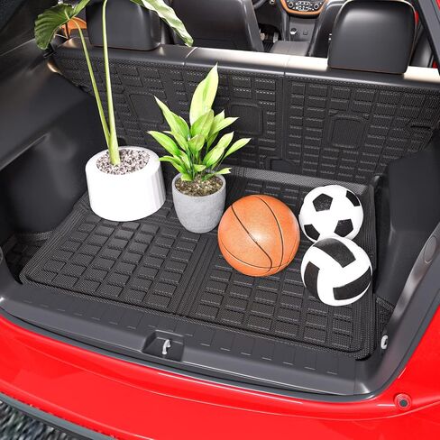 Cargo Mat Backrest Mat Compatible with 2018-2024 Chevy Equinox GMC Terrain Cargo Liners Replacement for 2018-2024 Chevy Equinox/GMC Terrain Accessories (Trunk Mat+Backrest Mat) in Saudi Arabia