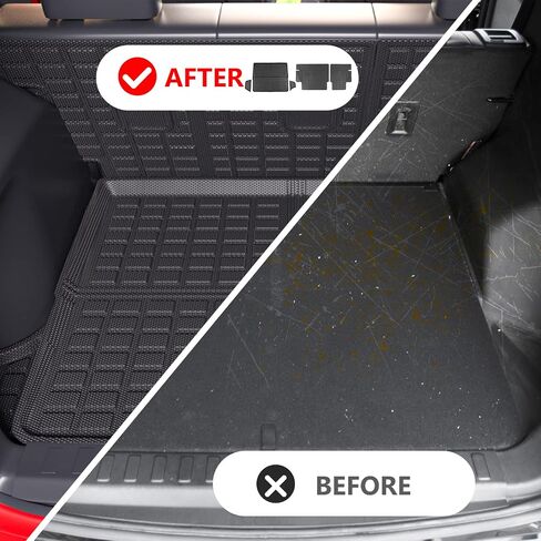 Cargo Mat Backrest Mat Compatible with 2018-2024 Chevy Equinox GMC Terrain Cargo Liners Replacement for 2018-2024 Chevy Equinox/GMC Terrain Accessories (Trunk Mat+Backrest Mat) in Saudi Arabia