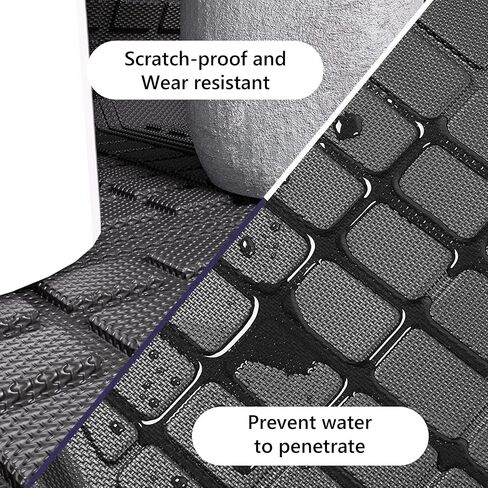 Cargo Mat Backrest Mat Compatible with 2018-2024 Chevy Equinox GMC Terrain Cargo Liners Replacement for 2018-2024 Chevy Equinox/GMC Terrain Accessories (Trunk Mat+Backrest Mat) in Saudi Arabia