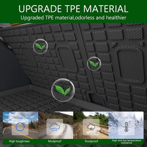 Cargo Mat Backrest Mat Compatible with 2018-2024 Chevy Equinox GMC Terrain Cargo Liners Replacement for 2018-2024 Chevy Equinox/GMC Terrain Accessories (Trunk Mat+Backrest Mat) in Saudi Arabia