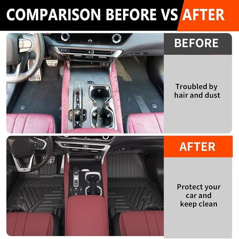 حصيرة أرضية powoq متوافقة مع 2023 2024 Lexus RX350 RX350H RX500H حصيرة مسند الظهر بديلة لملحقات Lexus (تناسب 2023 2024 Lexus RX350 RX350H RX500H، حصيرة صندوق السيارة + حصيرة مسند الظهر + حصيرة الأرضية) in Kuwait