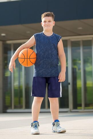 Resinta 6 Pack Youth Boys' Athletic Shorts Boys Basketball Shorts with Pockets Quick Dry Active Running Shorts in Saudi Arabia