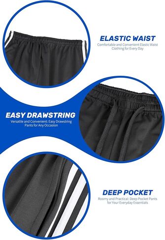 مجموعة من 6 شورتات رياضية للأولاد من ريسينتا، مجموعة من 6 شورتات كرة السلة للأولاد مع جيوب، شورتات جري نشطة سريعة الجفاف in Kuwait