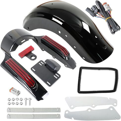 LED Rear Fender System Replacement for Touring 2014-2022 CVO Style Red in Saudi Arabia