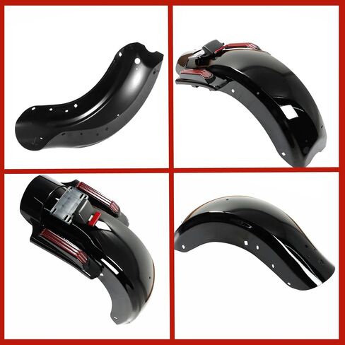 LED Rear Fender System Replacement for Touring 2014-2022 CVO Style Red in Saudi Arabia