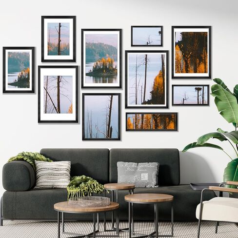 LaVie Home 6x9 Picture Frames (1 Pack, Black) Display Pictures 6x9, Wall Mount & Table Top Display, Simple Designed Photo Frame Classic Collection in Kuwait