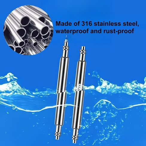 360pcs (6-23mm) Professional Watch Band Stainless Steel Link Pins Spring Bars Repair in Saudi Arabia