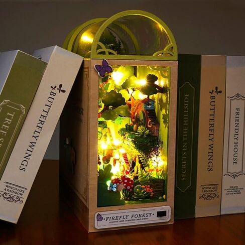 The Missing Piece ,DIY Fire Fly Forest Book Nook Kit, Led Lights, Book Nook kit in Saudi Arabia