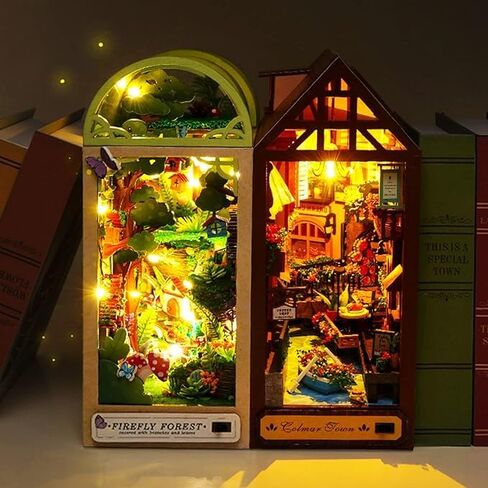 The Missing Piece ,DIY Fire Fly Forest Book Nook Kit, Led Lights, Book Nook kit in Saudi Arabia