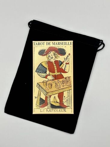 مجموعة Tarot de Marseille الأصلية مع حقيبة مخملية وكتاب دليل رقمي in Kuwait