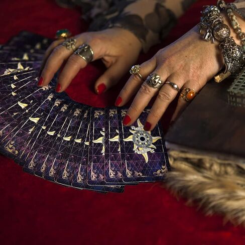 IXIGER Tarot Cards Set, 78 Surface Laser Tarot Cards Decks, Classic Tarot Cards, Travel Tarot Cards with Guidebook for Beginners in Kuwait