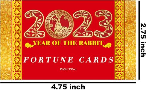 Chinese New Year, 2023 Year of The Rabbit Party Scratch Off Fortune Cards, Lottery Cards, Teller Fortune Cards for Spring Festival Lunar New Year Party Supplies, 30 Count… in Saudi Arabia