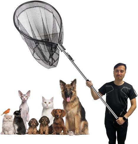 شبكة صيد الكلاب، شبكة صيد الحيوانات، شبكة مصيدة الحياة البرية للدواجن، شبكة صيد سمك التونة للكلاب والقطط والدجاج والأوز والبط والشوك والراكون والطيور والأسماك والتونة - شديدة التحمل in Kuwait