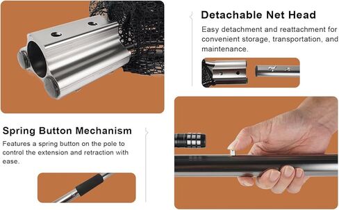 شبكة صيد الكلاب، شبكة صيد الحيوانات، شبكة مصيدة الحياة البرية للدواجن، شبكة صيد سمك التونة للكلاب والقطط والدجاج والأوز والبط والشوك والراكون والطيور والأسماك والتونة - شديدة التحمل in Kuwait