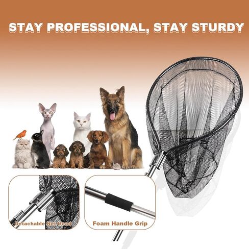 شبكة صيد الكلاب، شبكة صيد الحيوانات، شبكة مصيدة الحياة البرية للدواجن، شبكة صيد سمك التونة للكلاب والقطط والدجاج والأوز والبط والشوك والراكون والطيور والأسماك والتونة - شديدة التحمل in Kuwait