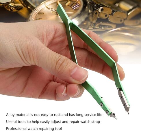 ملاقط إزالة شريط الزنبرك، أداة شريط زنبركي دقيقة من سبيكة الساعة، أداة احترافية لإصلاح الساعات، أداة تركيب إزالة العروة لصانعي الساعات والمصلحين in Kuwait