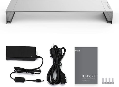 ONF Flat One + 24 بوصة 24/7 مصباح LED آلي لحوض السمك، 3000-6500K أصفر أبيض LED، تطبيق جوال يتم التحكم فيه عن بعد، شروق الشمس/غروب الشمس كامل الطيف لنمو النبات، نمط غطاء محرك السيارة لخزان الأسماك in Kuwait