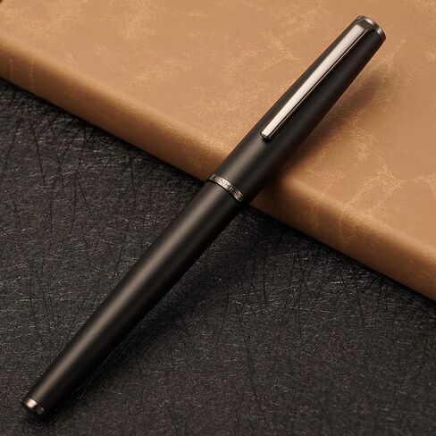 قلم حبر معدني Jinhao 95 بسن متوسط، أبيض لؤلؤي مع قلم كتابة بمشبك ذهبي in Kuwait