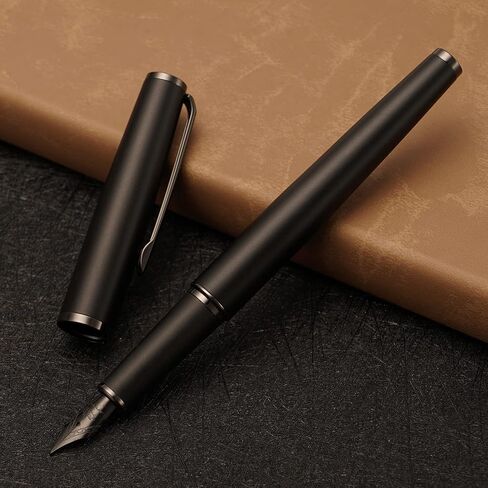 قلم حبر معدني Jinhao 95 بسن متوسط، أبيض لؤلؤي مع قلم كتابة بمشبك ذهبي in Kuwait