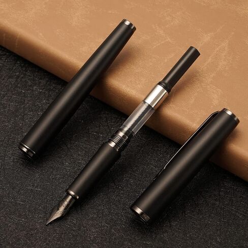 قلم حبر معدني Jinhao 95 بسن متوسط، أبيض لؤلؤي مع قلم كتابة بمشبك ذهبي in Kuwait