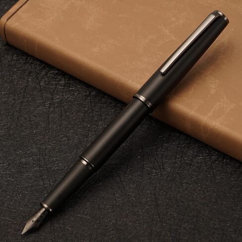 قلم حبر معدني Jinhao 95 بسن متوسط، أبيض لؤلؤي مع قلم كتابة بمشبك ذهبي in Kuwait