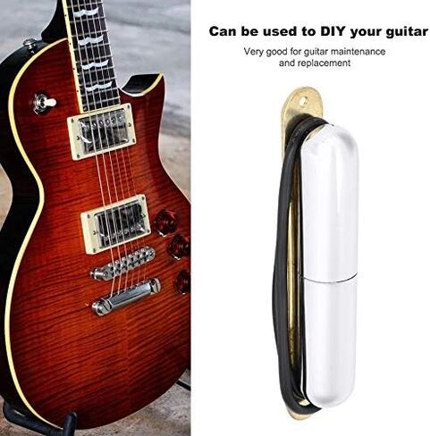 Electric Guitar Pickup Single Coil Pickup Magnet Lipstick Tube Pickup for ST Guitar(Silver) in Saudi Arabia
