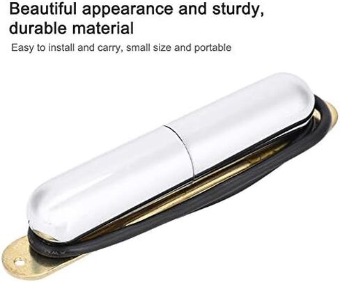 Electric Guitar Pickup Single Coil Pickup Magnet Lipstick Tube Pickup for ST Guitar(Silver) in Saudi Arabia