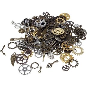 BIHRTC Steampunk Gears Charms for crafts