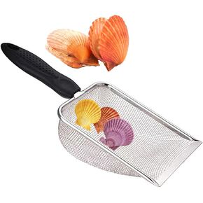 مجرفة شبكية كبيرة للشاطئ مع حقيبة شاطئ شبكية، منخل رمال الشاطئ لجمع الأصداف، مغرفة رملية للأطفال لالتقاط الأصداف in Kuwait