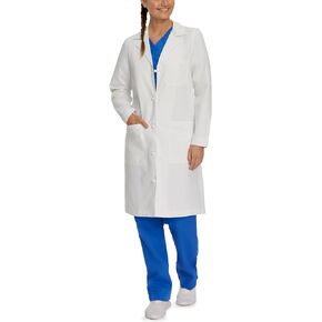 Landau Relaxed Fit 3-Pocket Full-Length Lab Coat for Women 3172