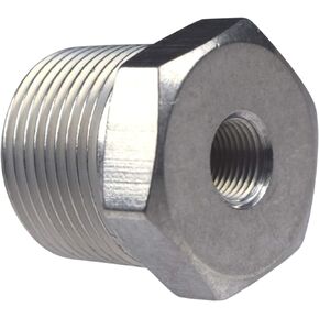 ICT Billet Straight 3/4"NPT Male to 1/8"NPT Female Pipe Adapter Reducer Fitting Bare AN912-12-02A