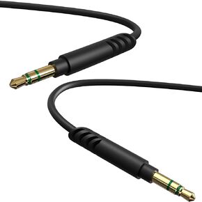 Audio Cable for Anker Soundcore H30i Life Q30 Life Q20i Life Q20 Q45 Space One, Audio-Technica ATH-M50xBT2 ATH-M20xBT ATH-SR5 Headphones, 3.5mm to 3.5mm Replacement Aux Cord (5 ft/1.5 m)