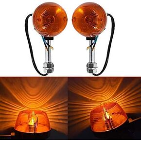 1 Pair Turn Signal Lights 12mm 12V Replacement for Honda CT70 CT90 XL100 CB350 CM400 CB450 750