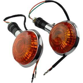 Road Passion 2 pcs Universal Motorcycle Rear Turn Signal Indicator Light Replacement for Yamaha Virago 500 1983-1984/ XV535 Virago 535 1987-2000/ Virago 535S 1994-1997/ Virago 550 1983