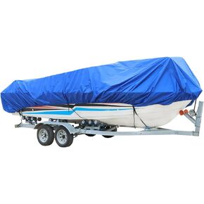 WFLNHB 17-19Ft Heavy Duty Boat Cover Trailerable Replacement for V-Hull Boat