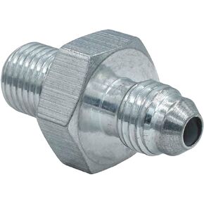 ICT Billet Straight M12x1.25 Thread to 4AN Fitting Bare Aluminum Adapter Threaded Connector Fluid Designed & Manufactured in the USA Bare Aluminum F04ANM1212