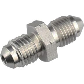 Stainless Steel -3 AN Male Flare to M10 x 1.0 Male Metric Flare Brake Hose Fitting Connector