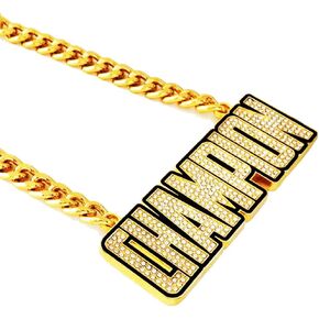 Champion Chain Medal Necklace，Champ Award Winner Prize Trophy Award Pendant for Team Fantasy Football Soccer Baseball Basketball Softball